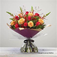 Extra Large Bonfire Rose Hand-tied